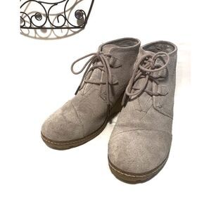 TOMS Suede Wedge Bootie 